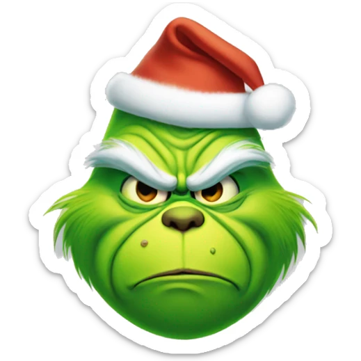 Grinch sticker