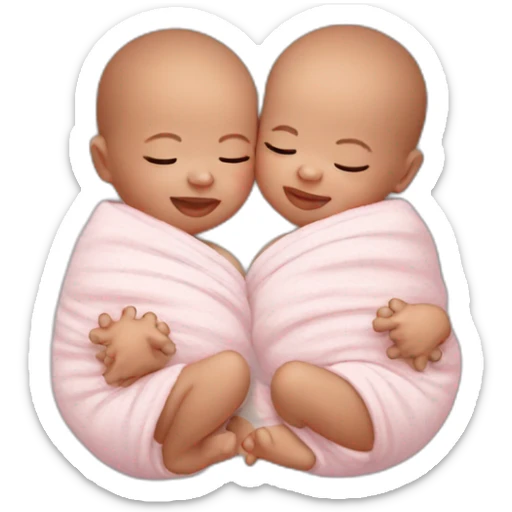 Newborn twins sticker