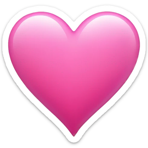 Pink heart  sticker