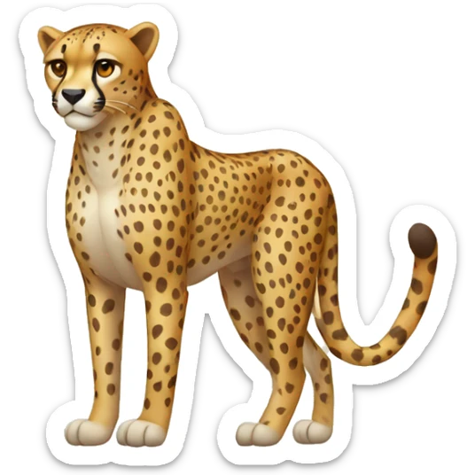 cheetah sticker