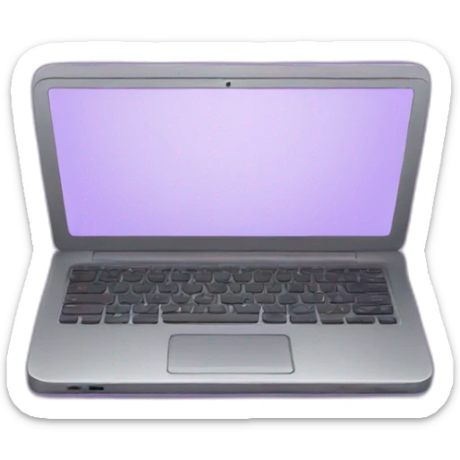 Purple laptop sticker