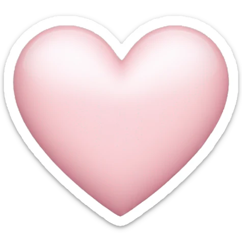 Light pink heart sticker