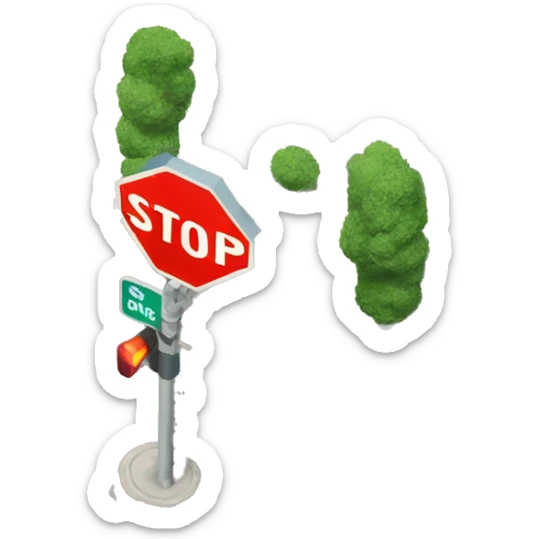 stop sign with the word stop like in Los Angeles street sticker