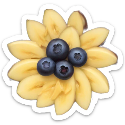 Açaí in a clear cup with layers of fruits and granola and condensed milk sticker