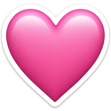 Pink heart sticker