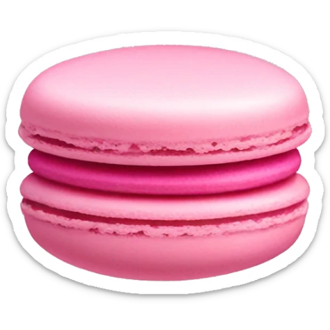 Pink macaron sticker