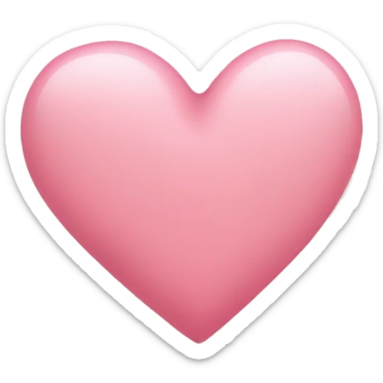 a delicate pink heart sticker