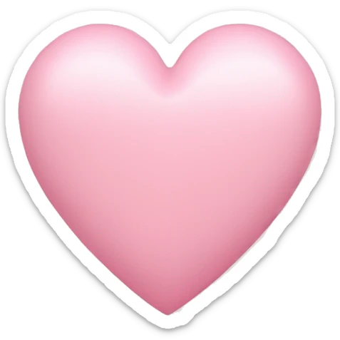 pastel pink heart sticker
