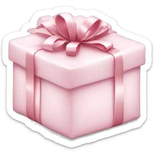 Light pink Christmas gifts under a white Christmas tree  sticker