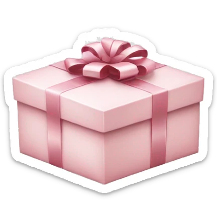Light pink Christmas gifts under a white Christmas tree  sticker