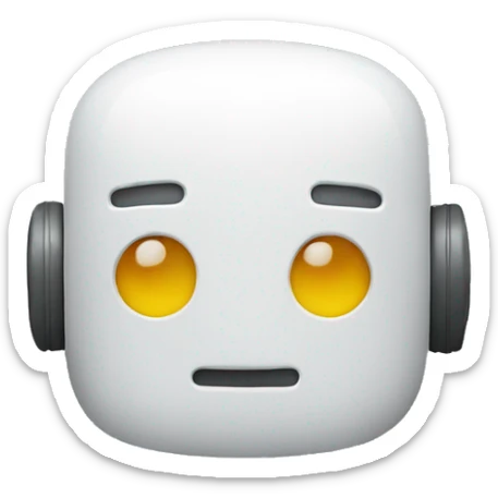 plastic chatbot sticker