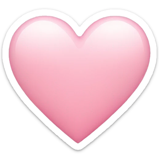 Light pink heart sticker