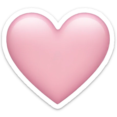 Light pink heart sticker