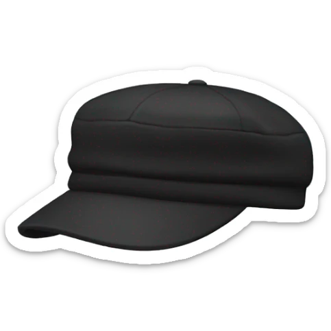 Black cap sticker