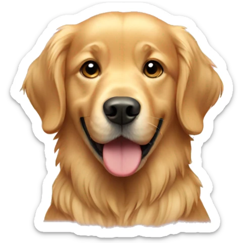 Golden retriever sticker