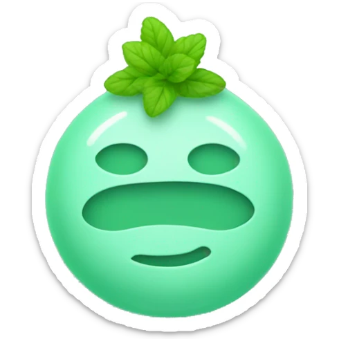 Mint green sticker