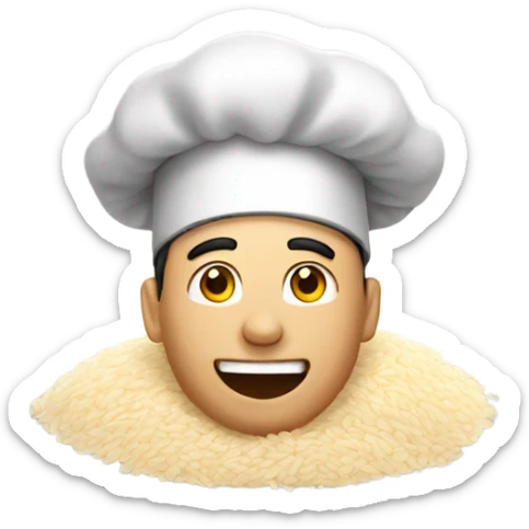 Cooking rice sticker