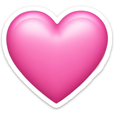 Pink heart sticker