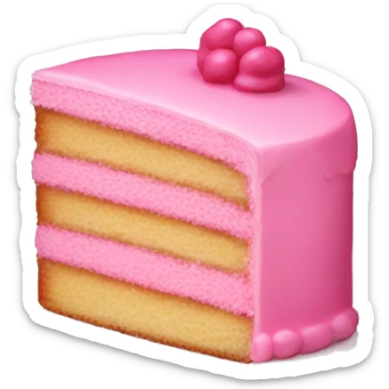 pink cake sticker