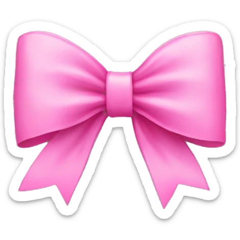 pink bow  sticker