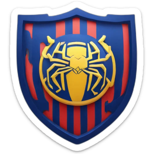 unionistas salamanca football club emblem spiderman sticker