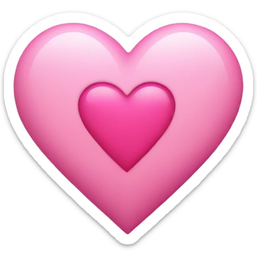 pink heart  sticker