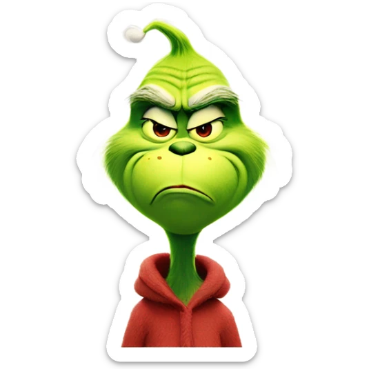The grinch farting sticker