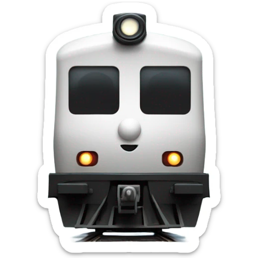 A electric locomotive (With little Kirby eyes on the front of the train) sticker