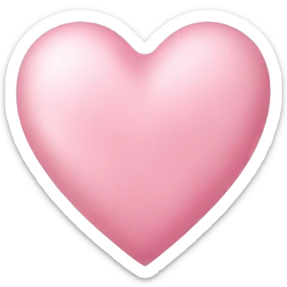 Light pink heart sticker