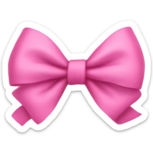 pink bow sticker