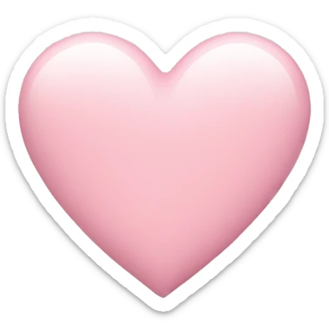 Pastel pink heart sticker