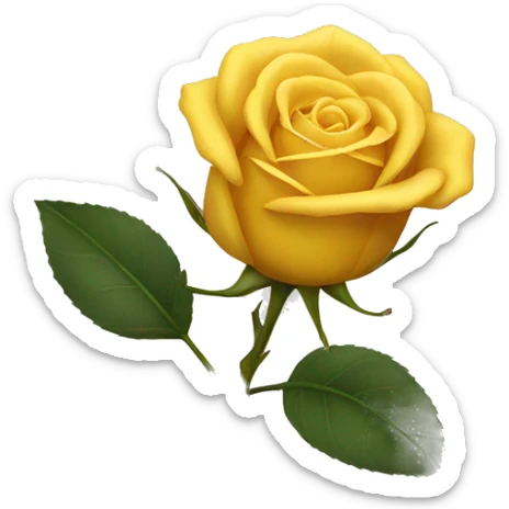 yellow rose sticker