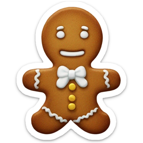 Gingerbread cookie sticker