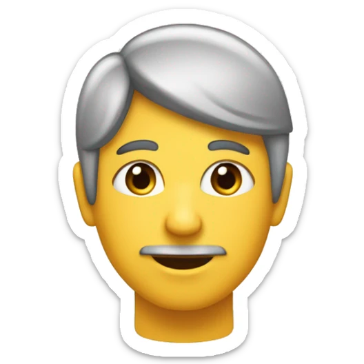 Una carita con cubrebocas que esté arrugando la nariz y encarnando la ceja derecha. sticker