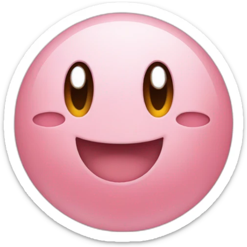 kirby-smiling sticker