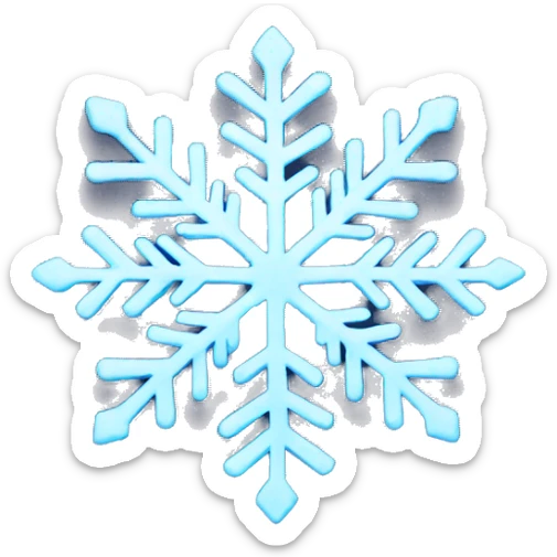 snowflake sticker