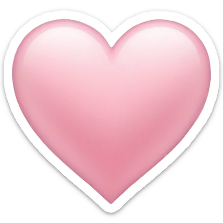 Light pink heart sticker