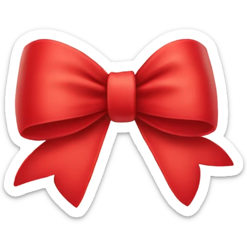 red bow  sticker