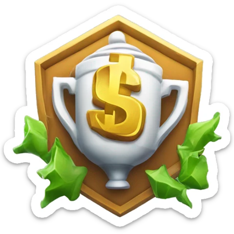 make a fortnite victory royale emoji with a 100 dollars on it saying cash cup winner sticker