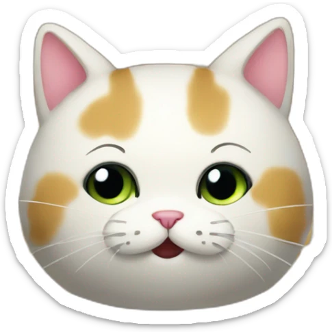 Fart popcorn cat sticker