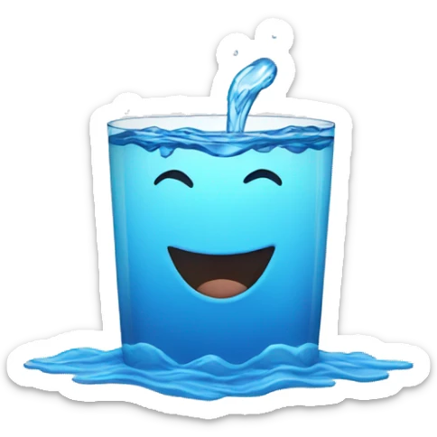 water sticker