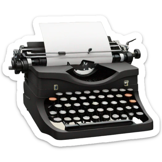 typewriter sticker