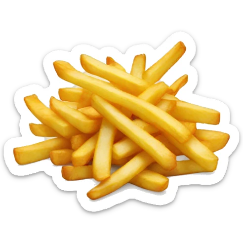 french fries sticker
