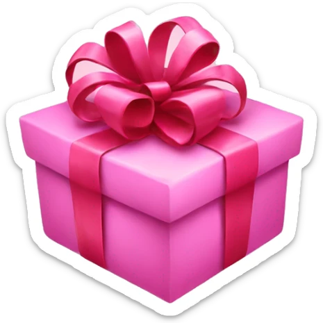 pink Christmas gifts sticker