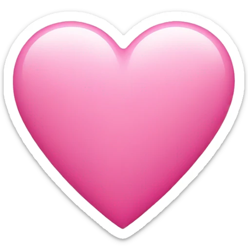 Pink heart sticker