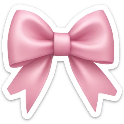 Light pink bow  sticker