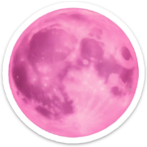 Pink moon  sticker