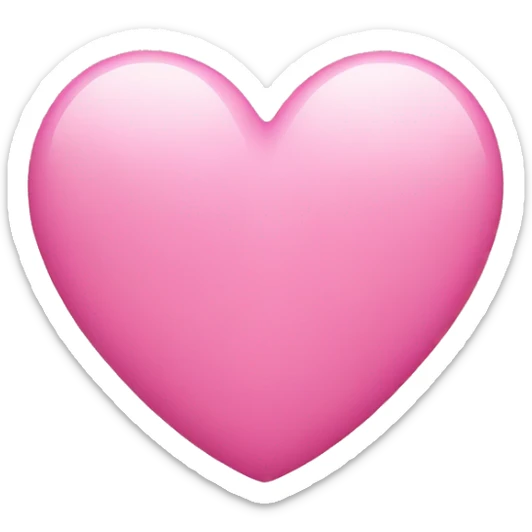 pink heart sticker