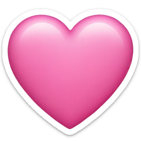 Pink heart sticker