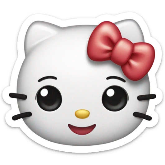 hello kitty heart sticker